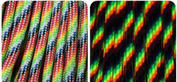 (image for) LightStripesBlacklightParacord